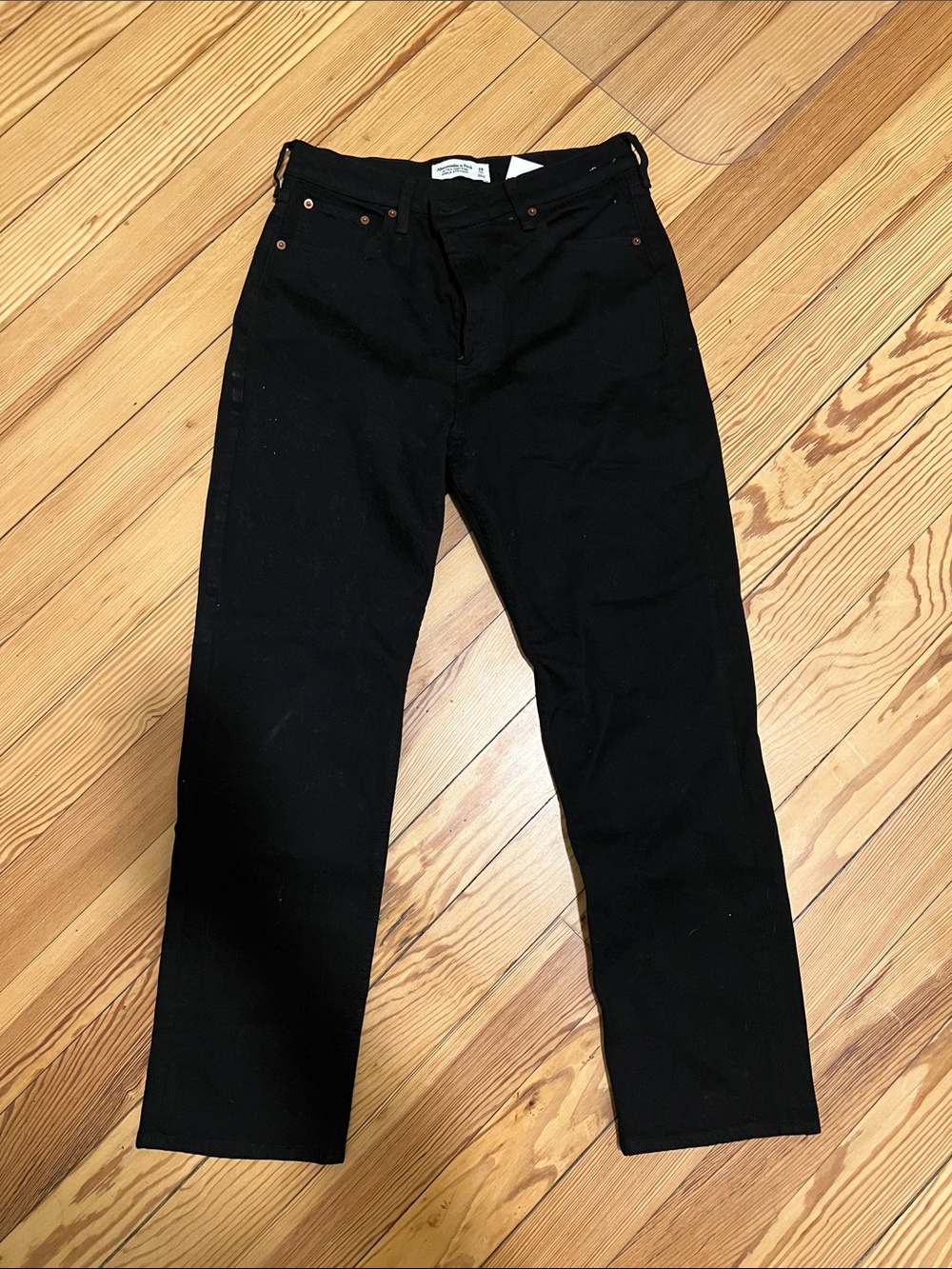 Abercrombie & Fitch Black Straight Leg Women's Jeans